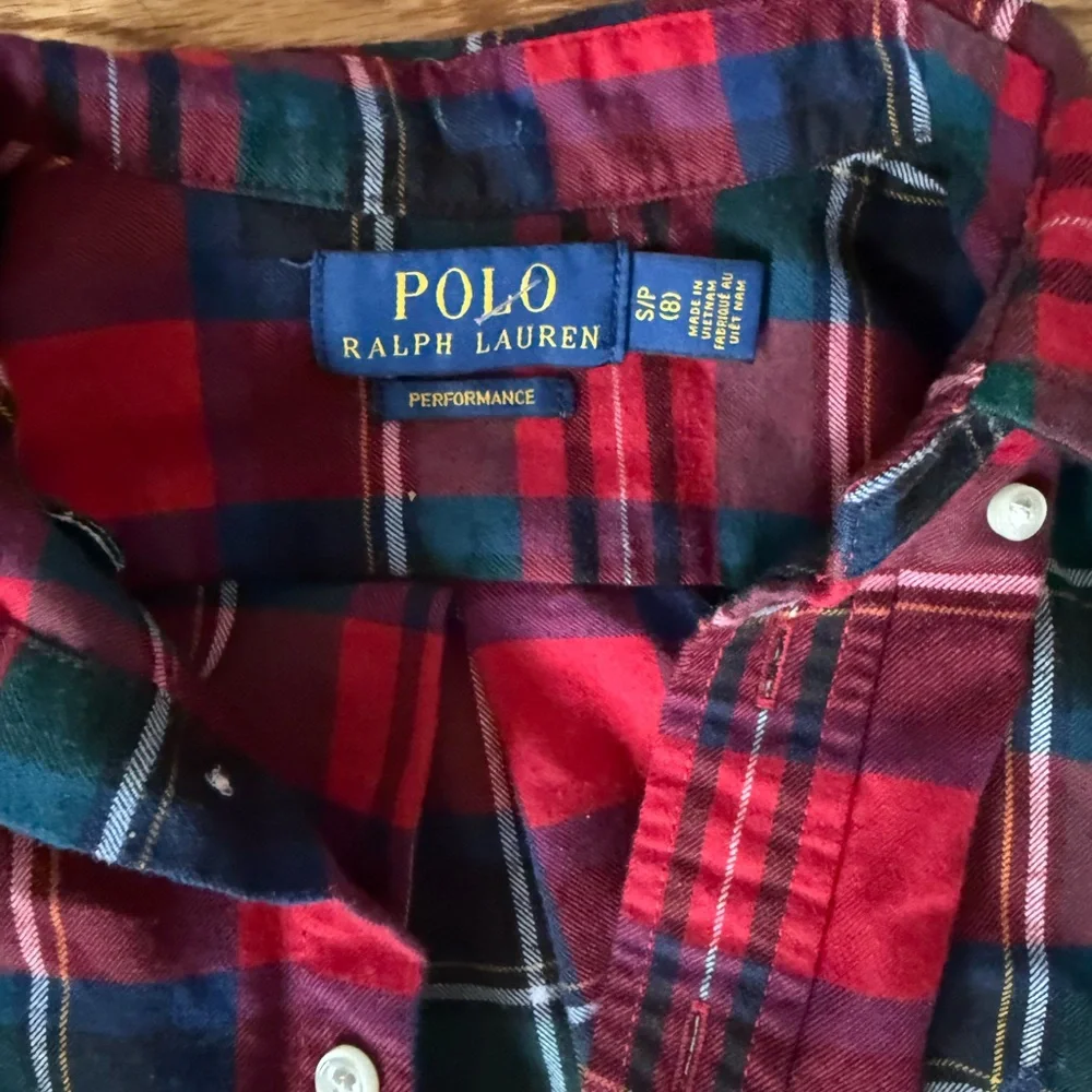 Polo Ralph Lauren Kids Plaid Button Down Shirt - Size 8
